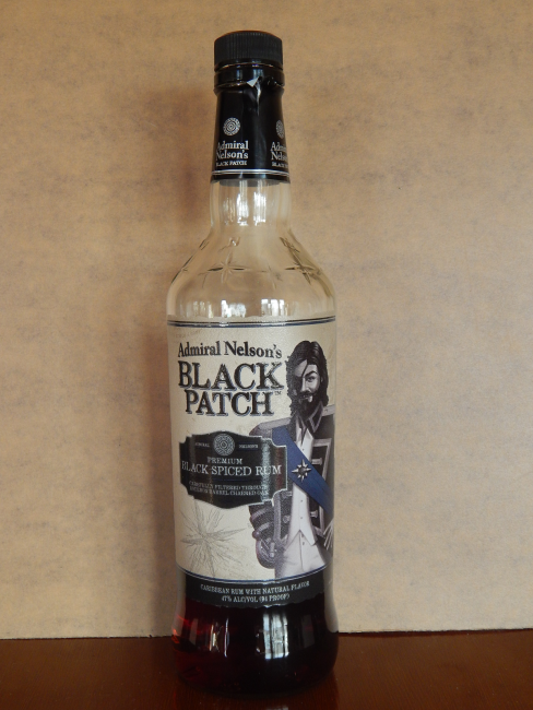 Details about   1 EMPTY ADMIRAL NELSON'S BLACK PATCH SPICED RUM BOTTLE W/CAP 750 ML 
